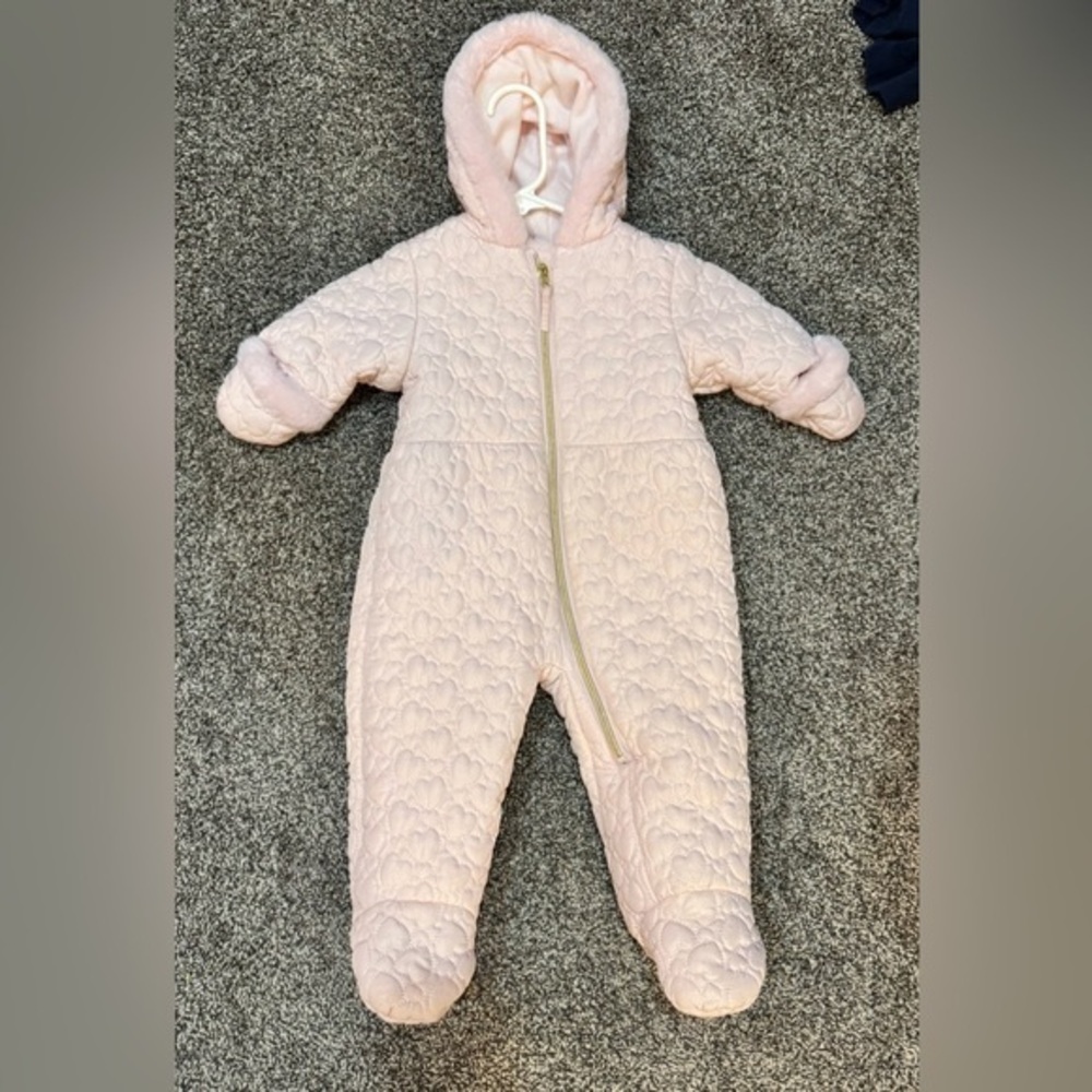 Cozy Pink Quilted Kids One Piece